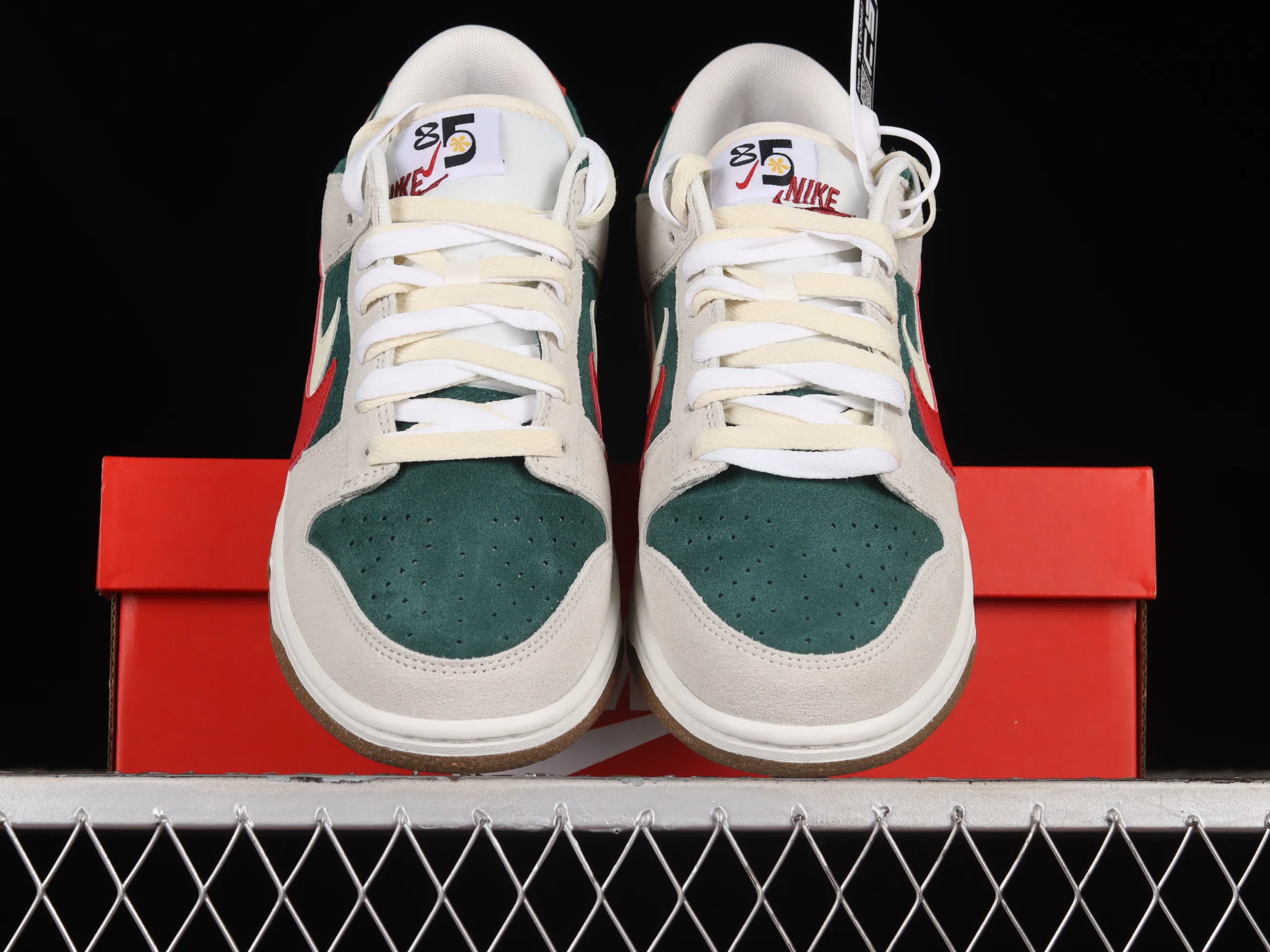 All categories Nk SB Dunk series Nk SB Dunk Low low-top sneakers Nk SB Dunk Low "85" gray green double hook SB low-top sports and leisure sneakers DO9457-127